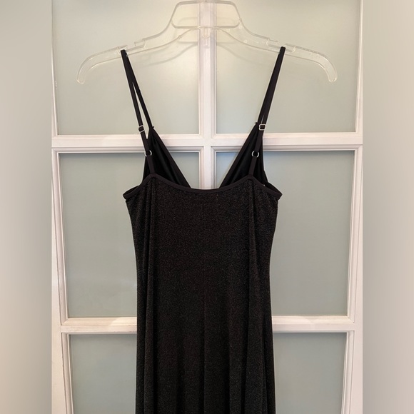 Scoop NYC Nightgown style sparkle maxi dress with center ring - Picture 6 of 10